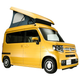 Image for article titled This Cute Kei Van Camper Has A Roof Tent And Somehow Manages To Sleep Four